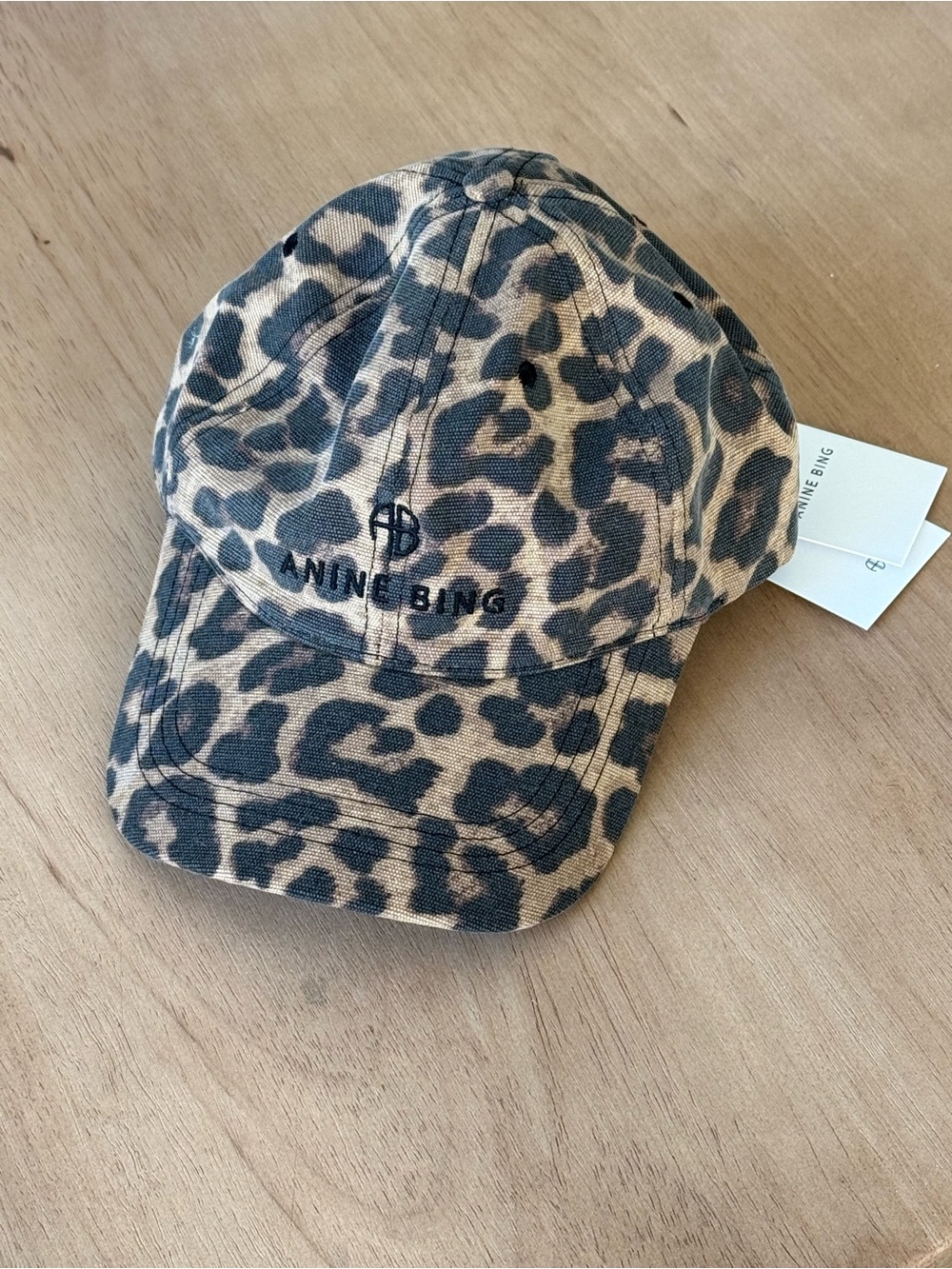 NWT Anine Bing Jeremy Hat Leopard